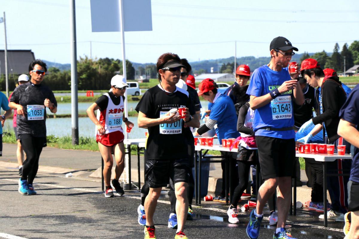 いわて奥州きらめきマラソン2018 フルマラソン5・37.5km給水/10km折り返し 2018/05/20