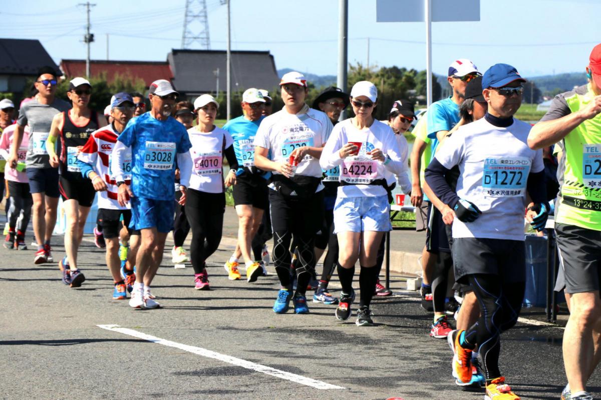 いわて奥州きらめきマラソン2018 フルマラソン5・37.5km給水/10km折り返し 2018/05/20