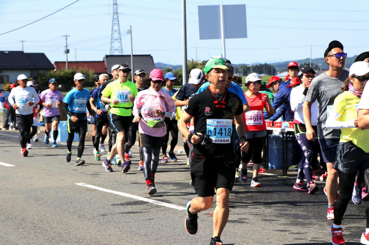 いわて奥州きらめきマラソン2018 フルマラソン5・37.5km給水/10km折り返し 2018/05/20