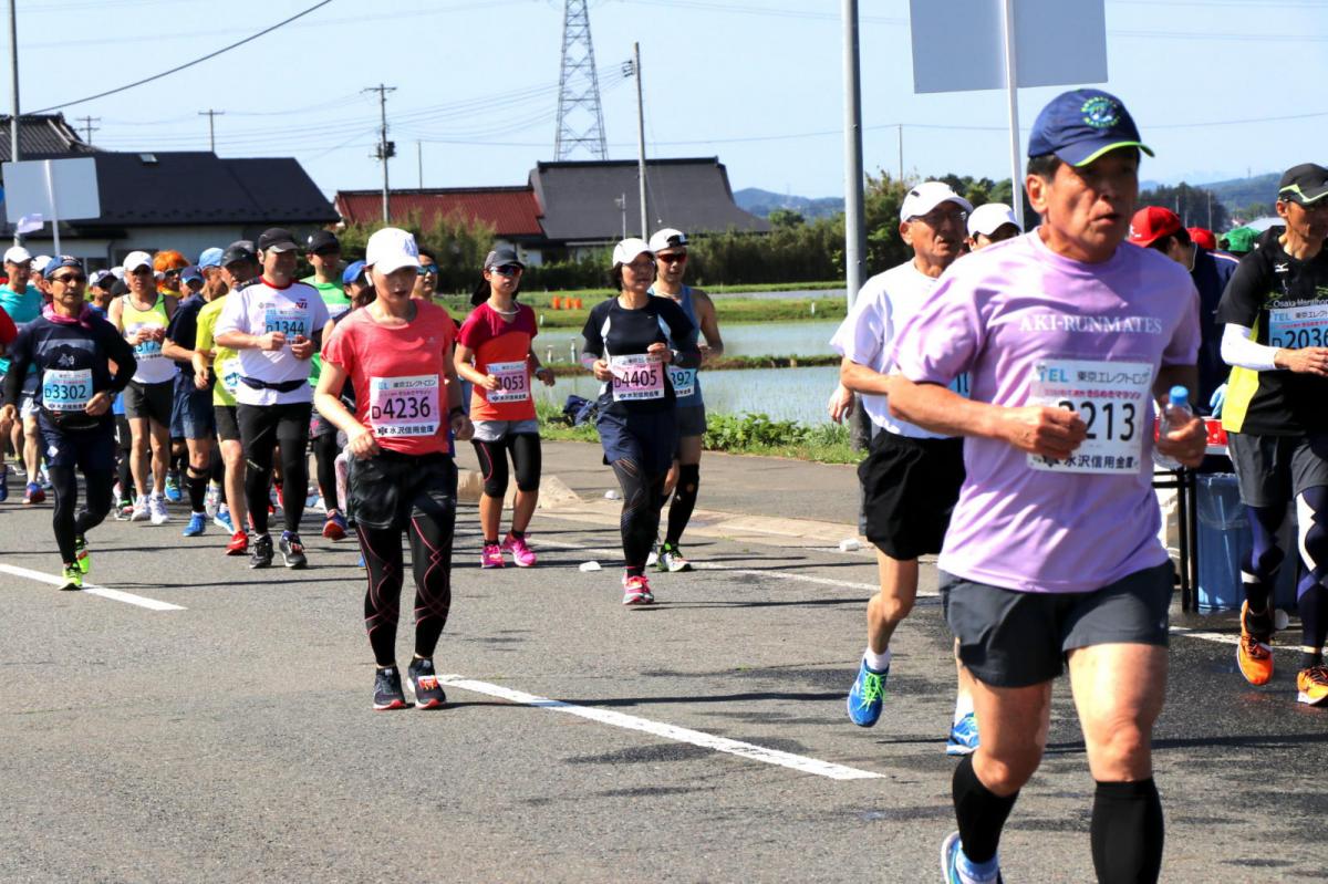 いわて奥州きらめきマラソン2018 フルマラソン5・37.5km給水/10km折り返し 2018/05/20