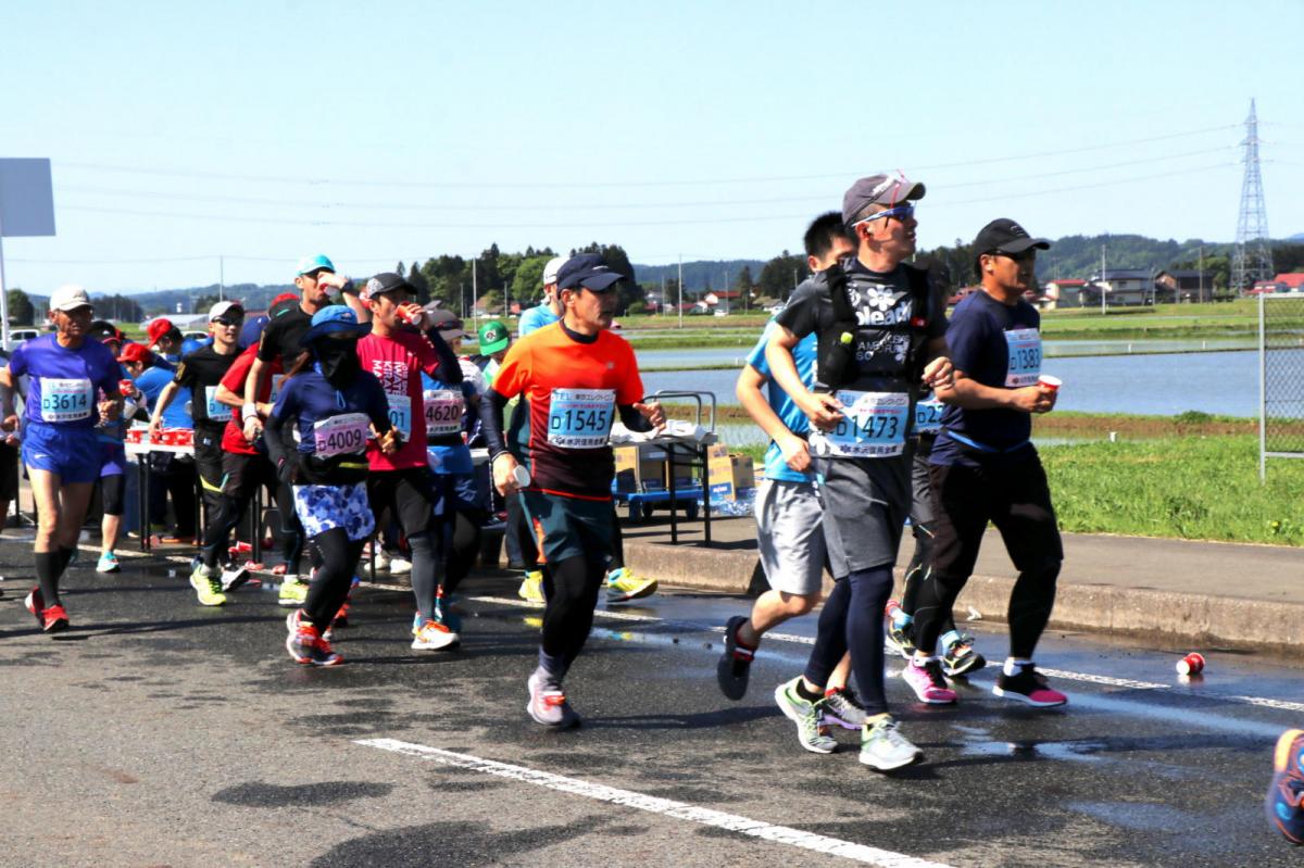 いわて奥州きらめきマラソン2018 フルマラソン5・37.5km給水/10km折り返し 2018/05/20