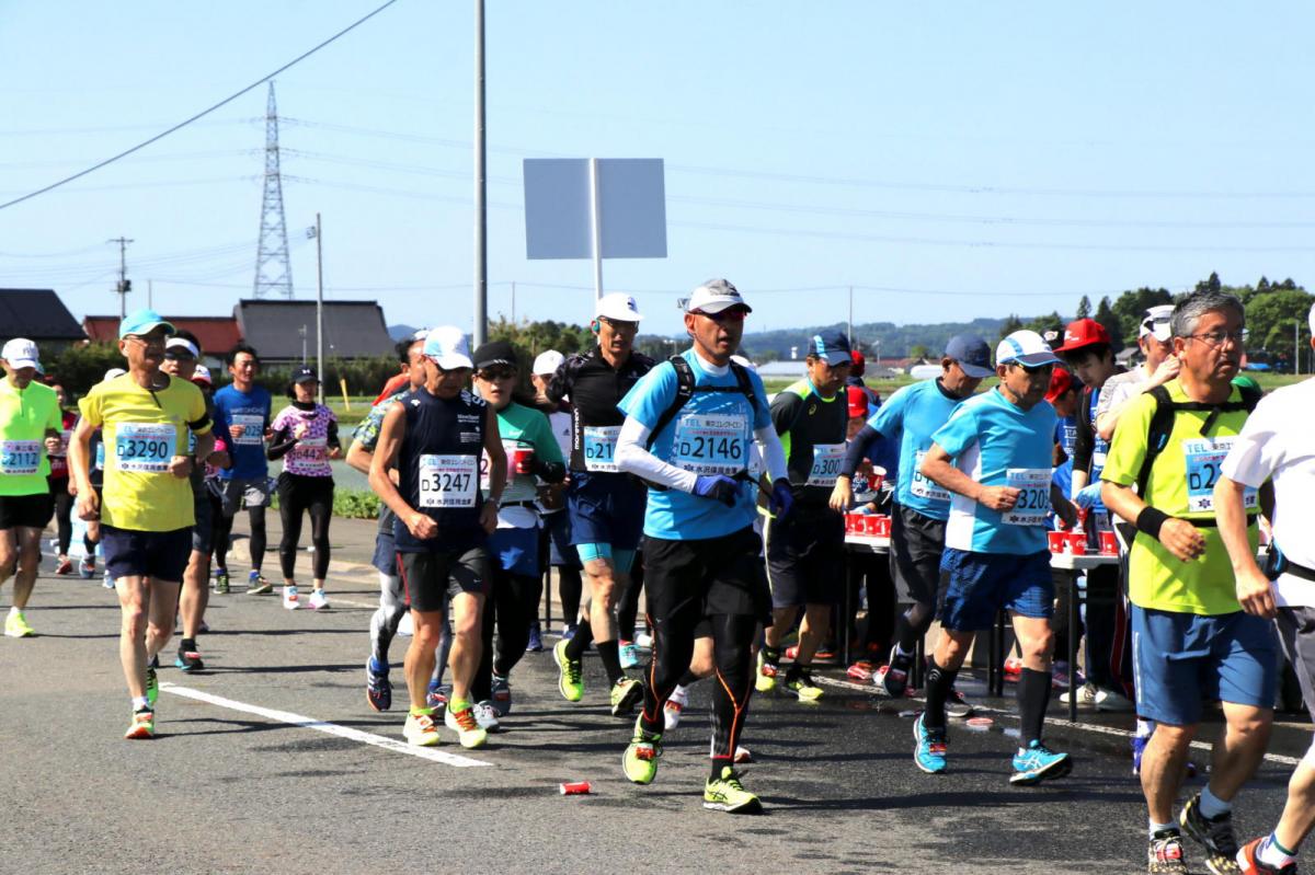 いわて奥州きらめきマラソン2018 フルマラソン5・37.5km給水/10km折り返し 2018/05/20