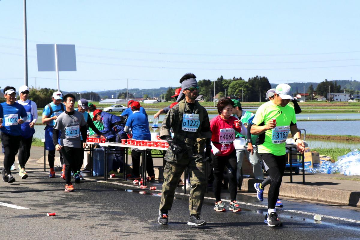 いわて奥州きらめきマラソン2018 フルマラソン5・37.5km給水/10km折り返し 2018/05/20