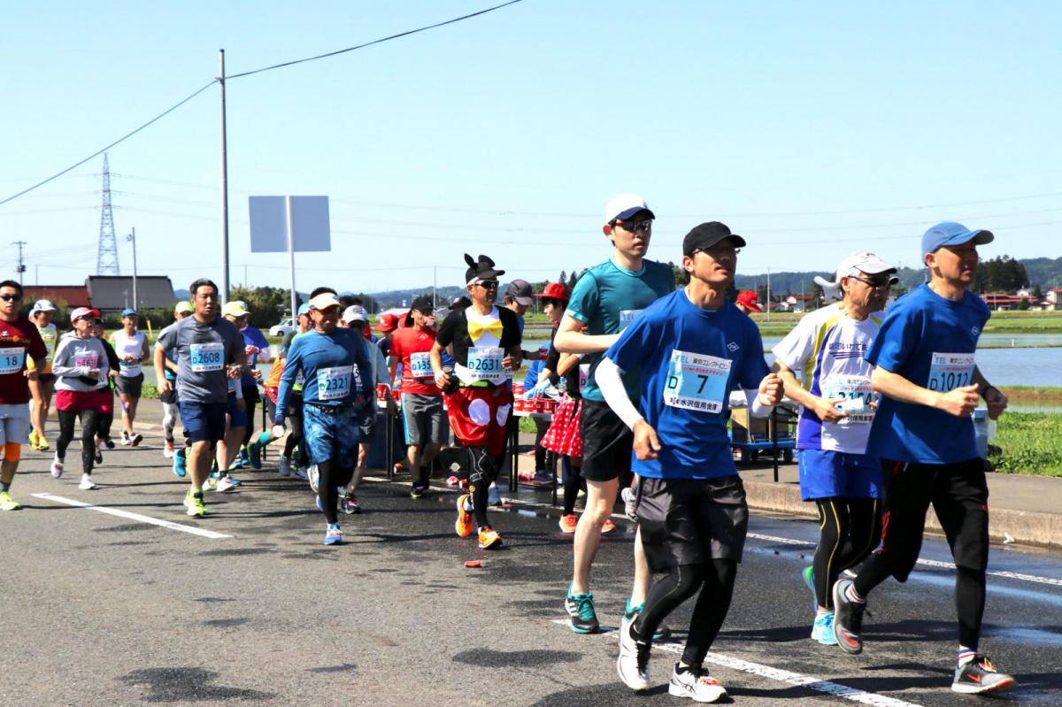 いわて奥州きらめきマラソン2018 フルマラソン5・37.5km給水/10km折り返し 2018/05/20