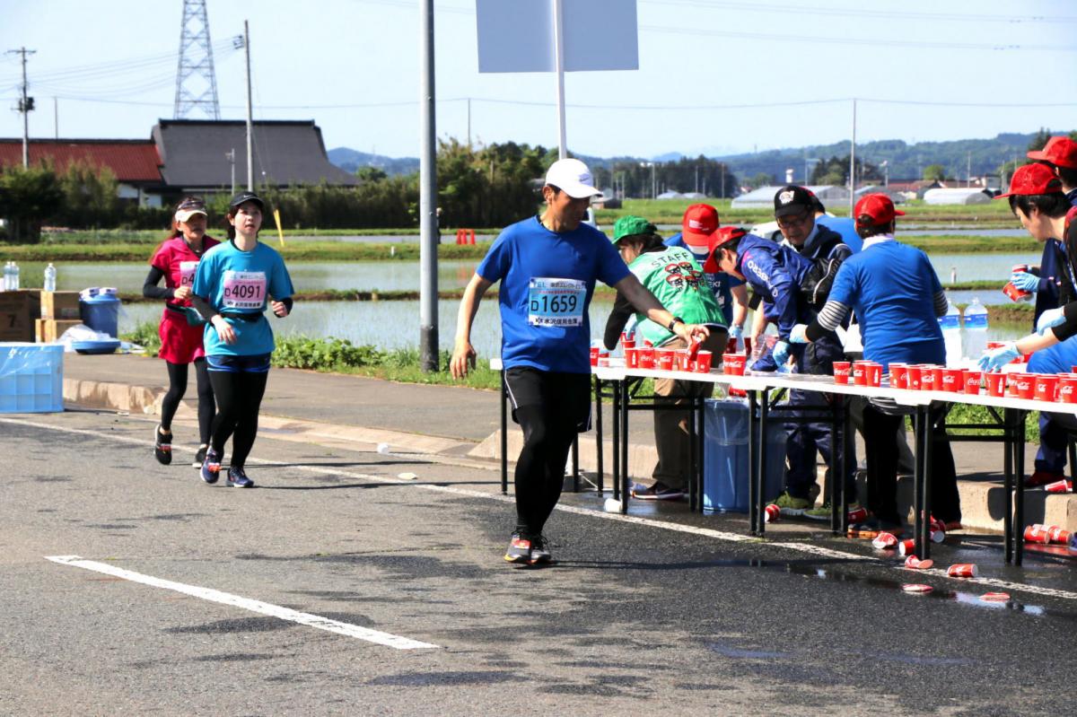 いわて奥州きらめきマラソン2018 フルマラソン5・37.5km給水/10km折り返し 2018/05/20
