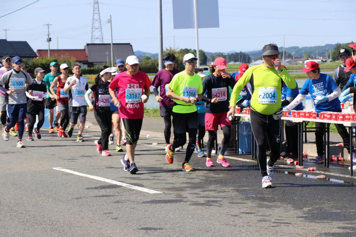 いわて奥州きらめきマラソン2018 フルマラソン5・37.5km給水/10km折り返し 2018/05/20