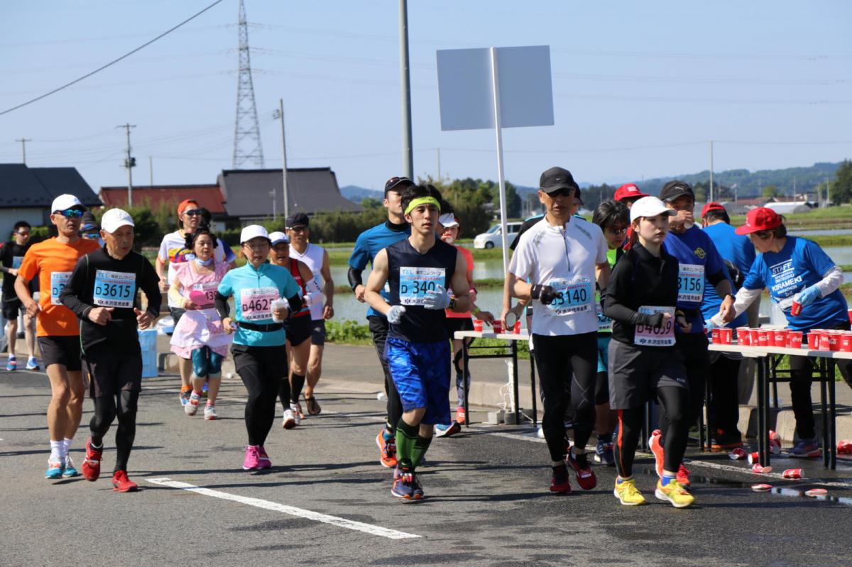 いわて奥州きらめきマラソン2018 フルマラソン5・37.5km給水/10km折り返し 2018/05/20