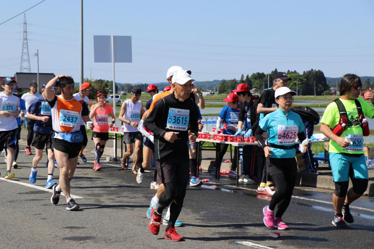 いわて奥州きらめきマラソン2018 フルマラソン5・37.5km給水/10km折り返し 2018/05/20