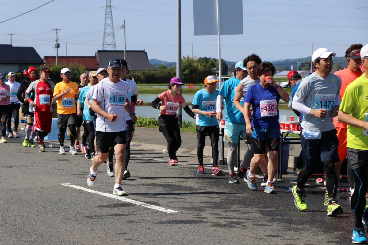 いわて奥州きらめきマラソン2018 フルマラソン5・37.5km給水/10km折り返し 2018/05/20