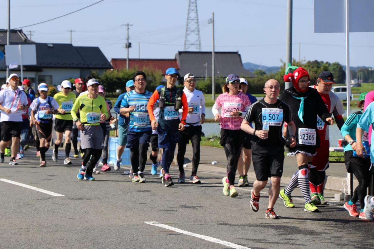 いわて奥州きらめきマラソン2018 フルマラソン5・37.5km給水/10km折り返し 2018/05/20
