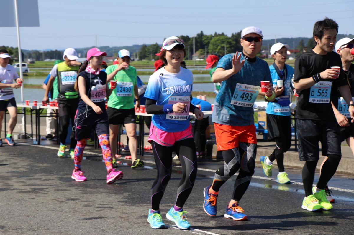 いわて奥州きらめきマラソン2018 フルマラソン5・37.5km給水/10km折り返し 2018/05/20