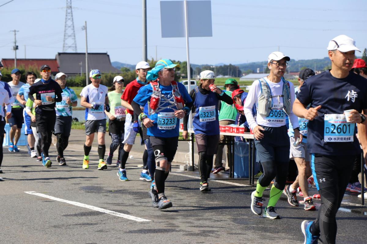 いわて奥州きらめきマラソン2018 フルマラソン5・37.5km給水/10km折り返し 2018/05/20