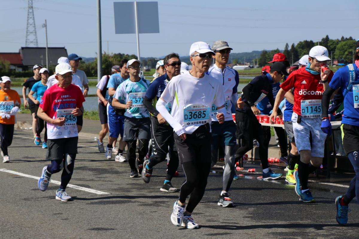 いわて奥州きらめきマラソン2018 フルマラソン5・37.5km給水/10km折り返し 2018/05/20