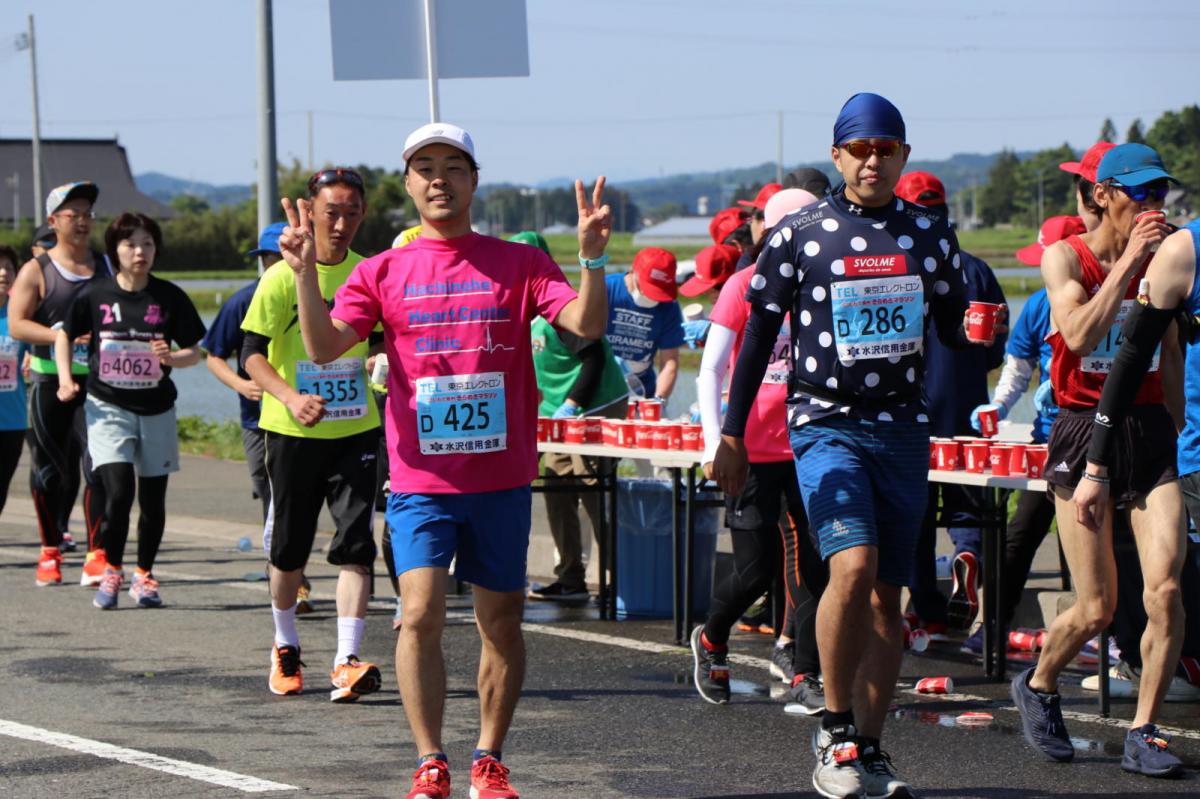 いわて奥州きらめきマラソン2018 フルマラソン5・37.5km給水/10km折り返し 2018/05/20