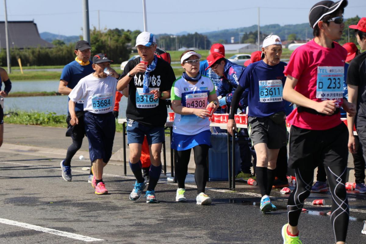 いわて奥州きらめきマラソン2018 フルマラソン5・37.5km給水/10km折り返し 2018/05/20