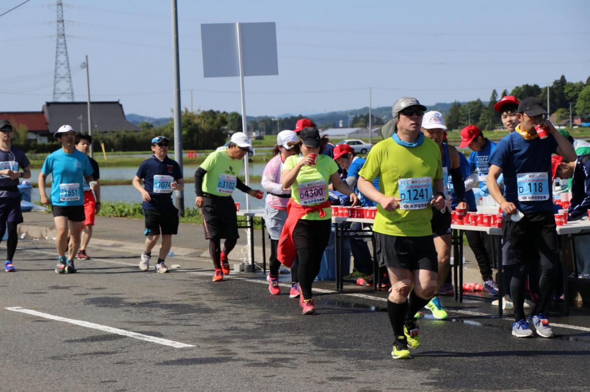 いわて奥州きらめきマラソン2018 フルマラソン5・37.5km給水/10km折り返し 2018/05/20