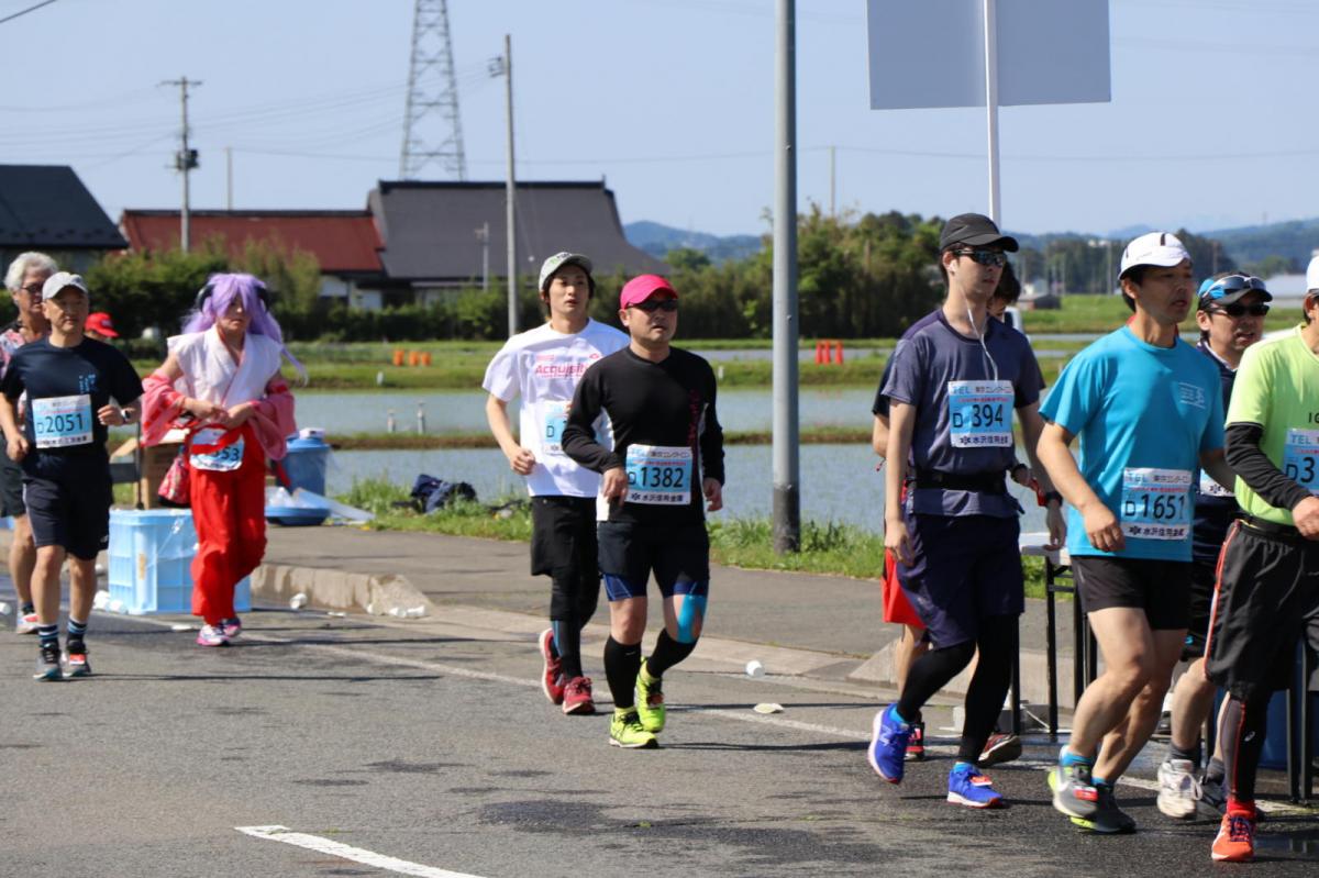 いわて奥州きらめきマラソン2018 フルマラソン5・37.5km給水/10km折り返し 2018/05/20