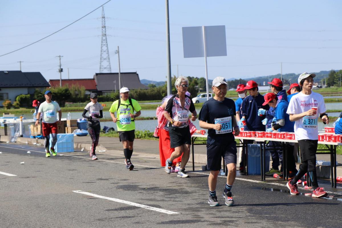 いわて奥州きらめきマラソン2018 フルマラソン5・37.5km給水/10km折り返し 2018/05/20