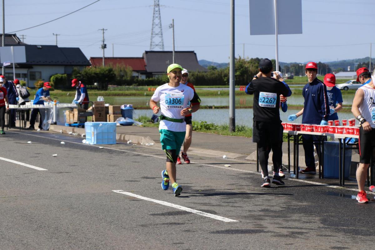 いわて奥州きらめきマラソン2018 フルマラソン5・37.5km給水/10km折り返し 2018/05/20