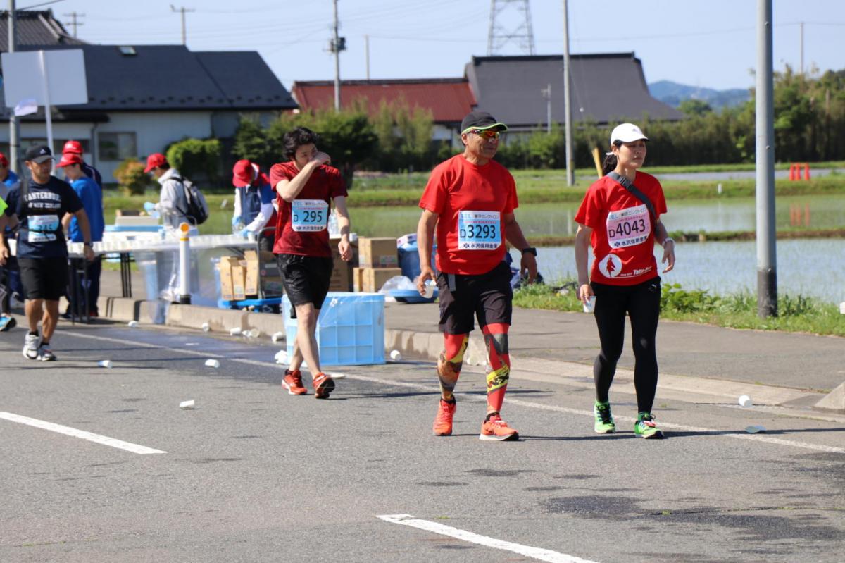 いわて奥州きらめきマラソン2018 フルマラソン5・37.5km給水/10km折り返し 2018/05/20
