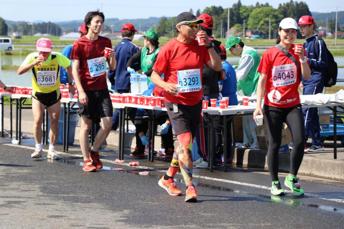 いわて奥州きらめきマラソン2018 フルマラソン5・37.5km給水/10km折り返し 2018/05/20