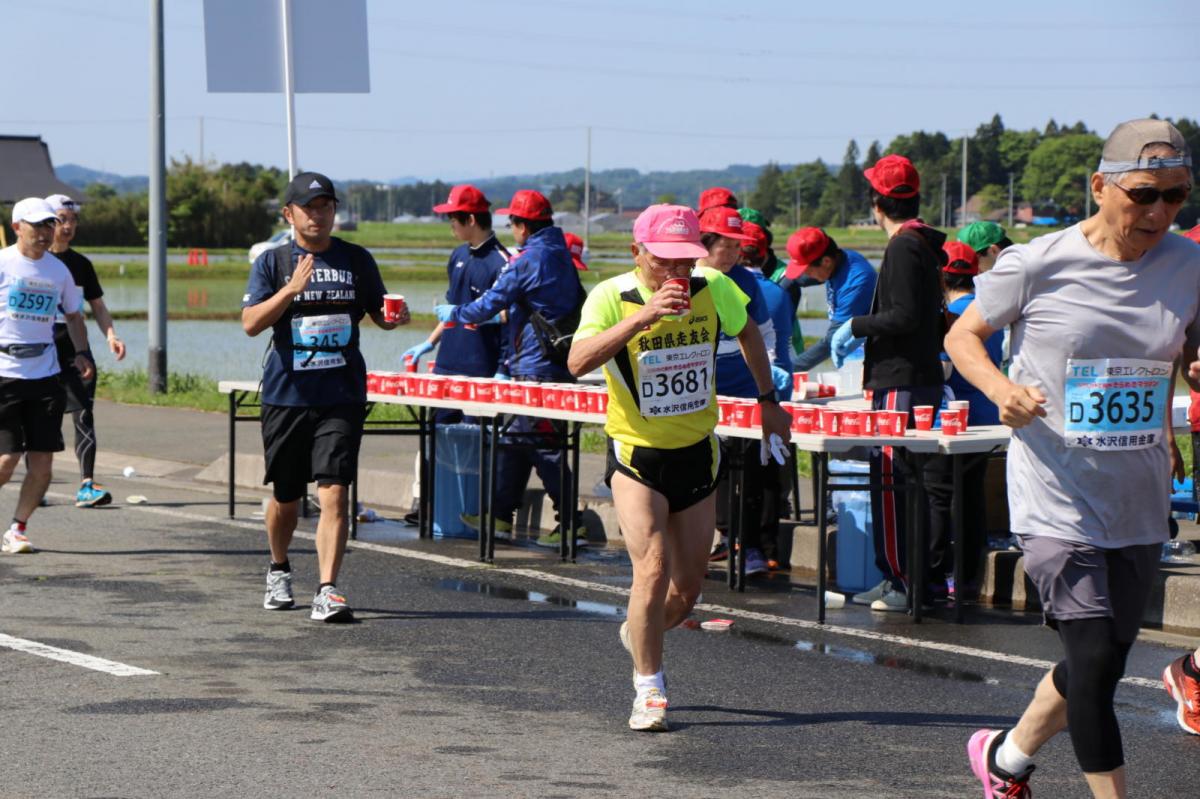 いわて奥州きらめきマラソン2018 フルマラソン5・37.5km給水/10km折り返し 2018/05/20