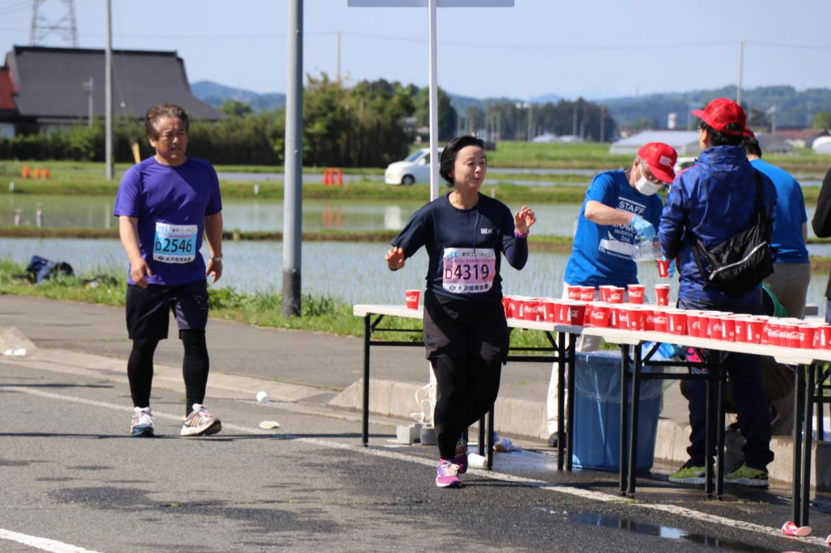 いわて奥州きらめきマラソン2018 フルマラソン5・37.5km給水/10km折り返し 2018/05/20