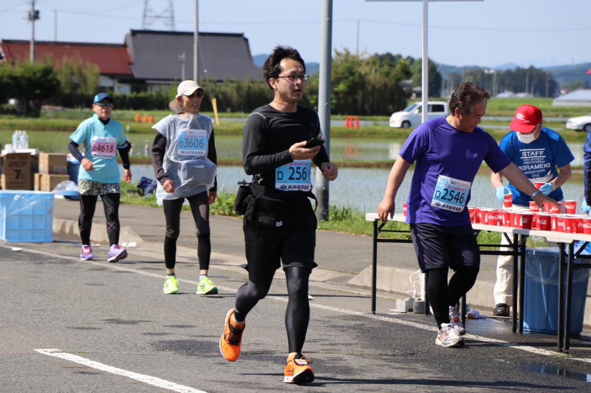 いわて奥州きらめきマラソン2018 フルマラソン5・37.5km給水/10km折り返し 2018/05/20