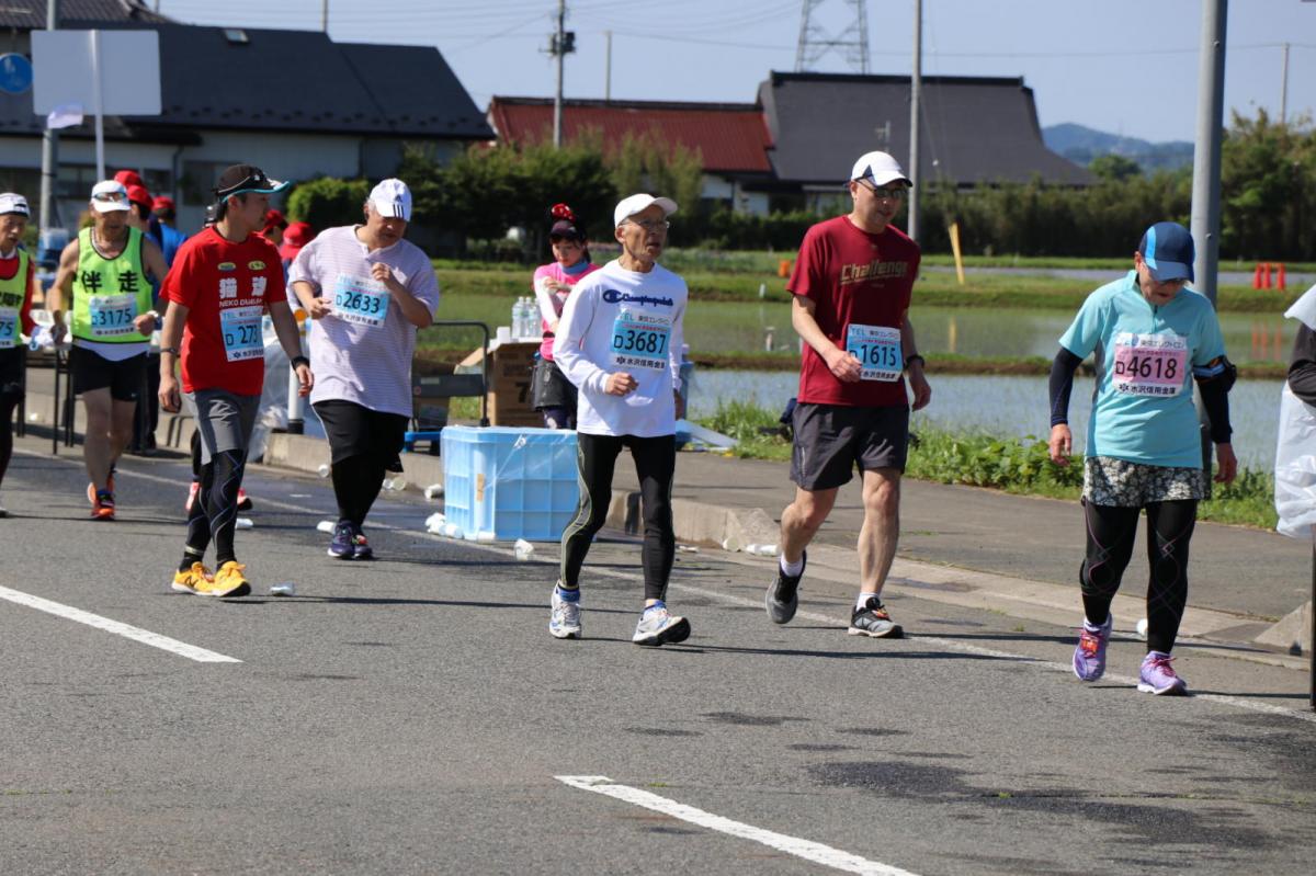 いわて奥州きらめきマラソン2018 フルマラソン5・37.5km給水/10km折り返し 2018/05/20