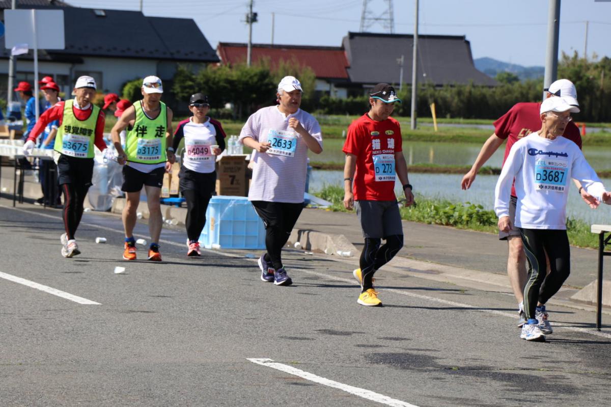 いわて奥州きらめきマラソン2018 フルマラソン5・37.5km給水/10km折り返し 2018/05/20