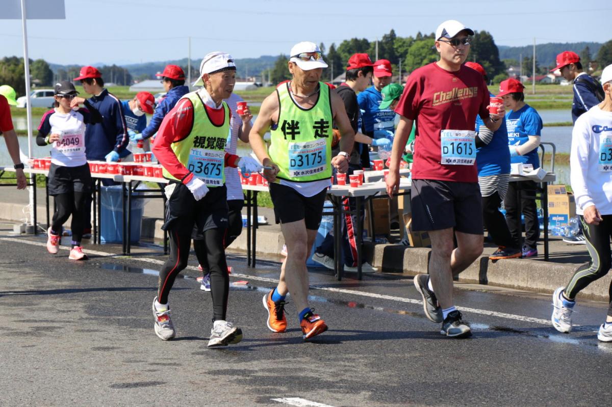 いわて奥州きらめきマラソン2018 フルマラソン5・37.5km給水/10km折り返し 2018/05/20