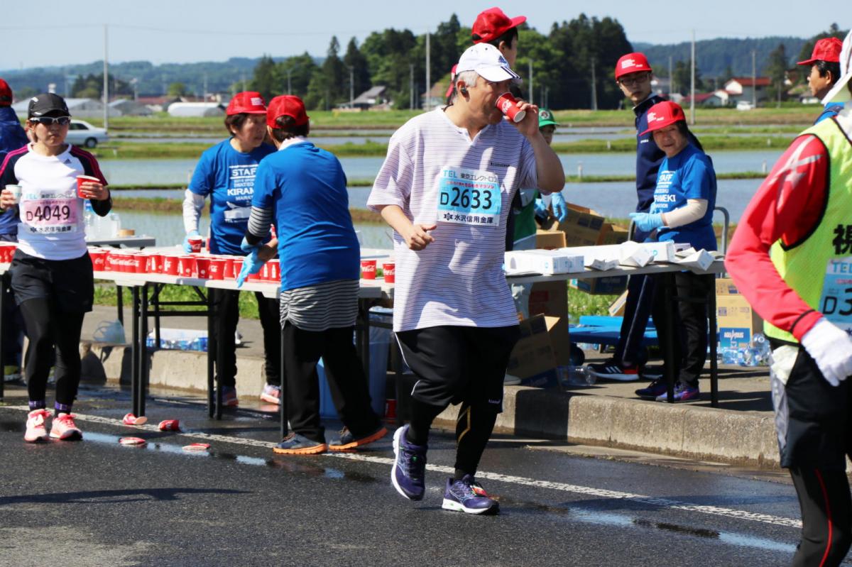 いわて奥州きらめきマラソン2018 フルマラソン5・37.5km給水/10km折り返し 2018/05/20