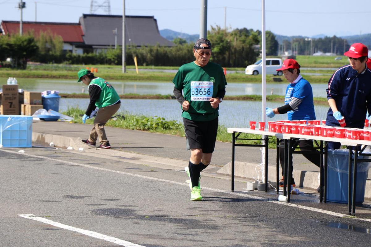 いわて奥州きらめきマラソン2018 フルマラソン5・37.5km給水/10km折り返し 2018/05/20