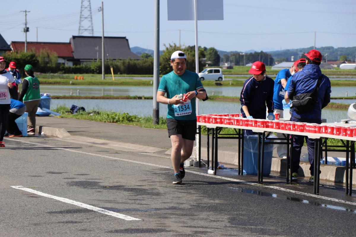 いわて奥州きらめきマラソン2018 フルマラソン5・37.5km給水/10km折り返し 2018/05/20