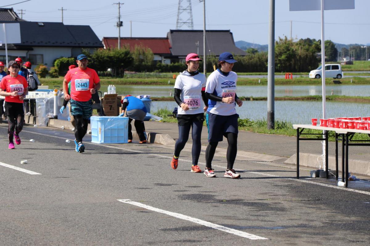 いわて奥州きらめきマラソン2018 フルマラソン5・37.5km給水/10km折り返し 2018/05/20