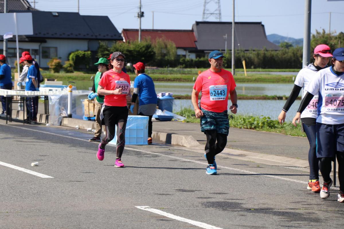 いわて奥州きらめきマラソン2018 フルマラソン5・37.5km給水/10km折り返し 2018/05/20