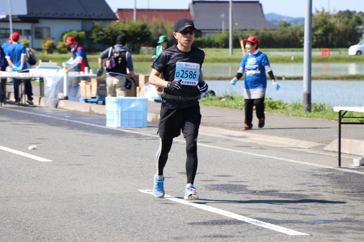いわて奥州きらめきマラソン2018 フルマラソン5・37.5km給水/10km折り返し 2018/05/20