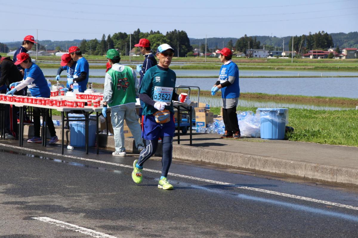 いわて奥州きらめきマラソン2018 フルマラソン5・37.5km給水/10km折り返し 2018/05/20