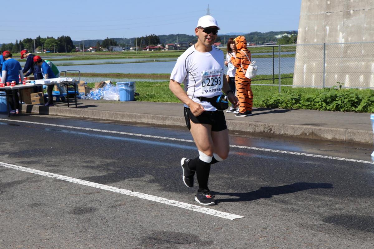 いわて奥州きらめきマラソン2018 フルマラソン5・37.5km給水/10km折り返し 2018/05/20