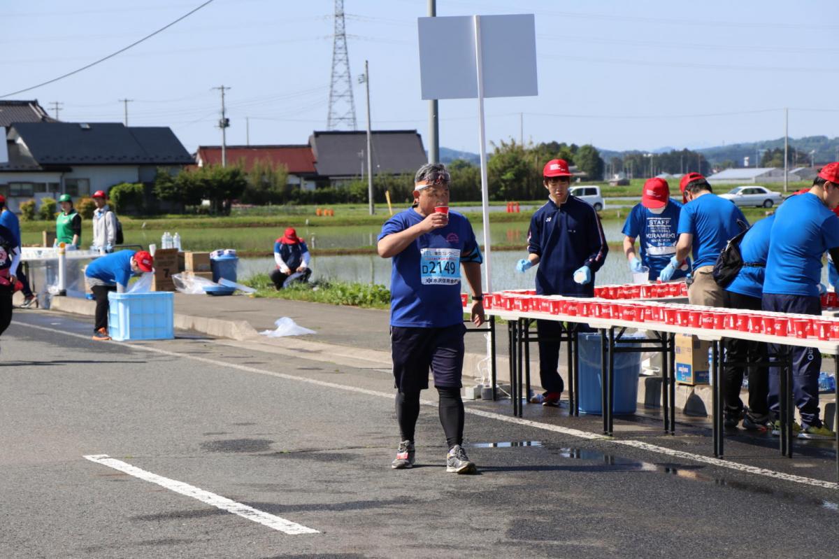 いわて奥州きらめきマラソン2018 フルマラソン5・37.5km給水/10km折り返し 2018/05/20