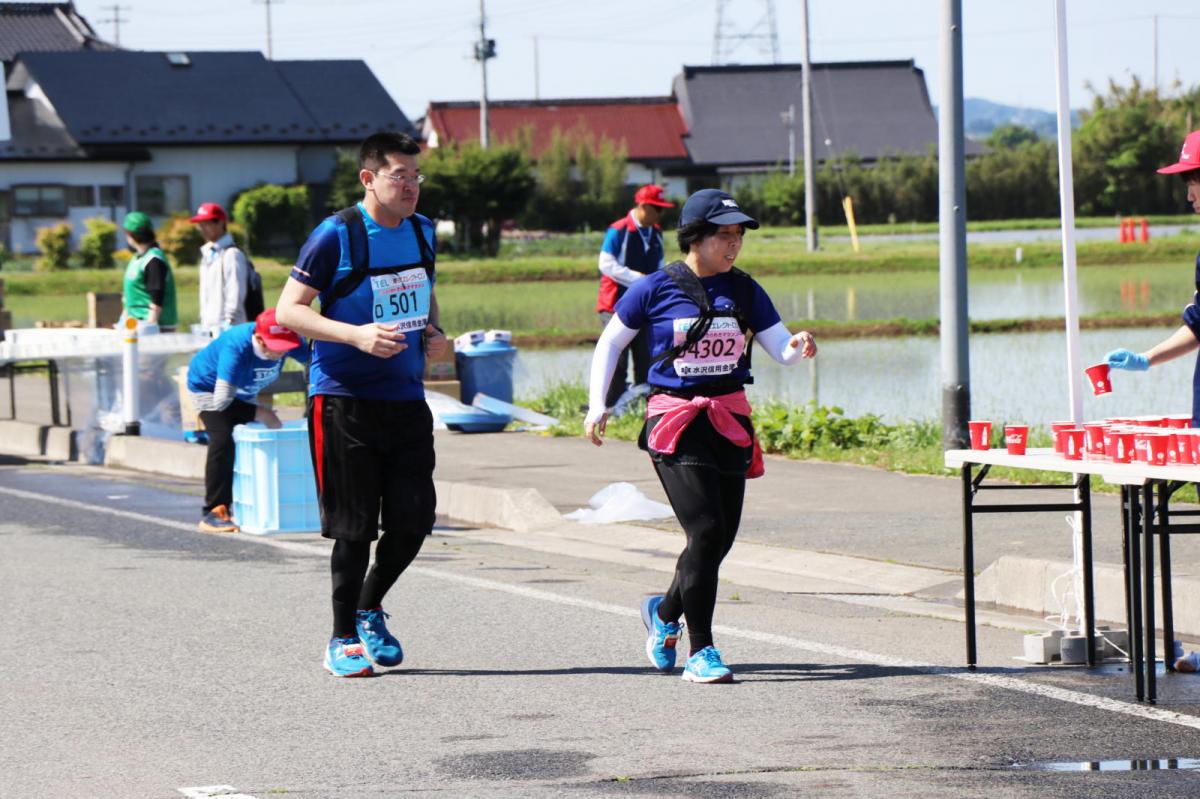 いわて奥州きらめきマラソン2018 フルマラソン5・37.5km給水/10km折り返し 2018/05/20