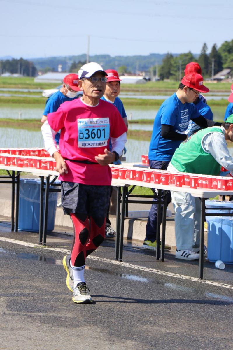 いわて奥州きらめきマラソン2018 フルマラソン5・37.5km給水/10km折り返し 2018/05/20
