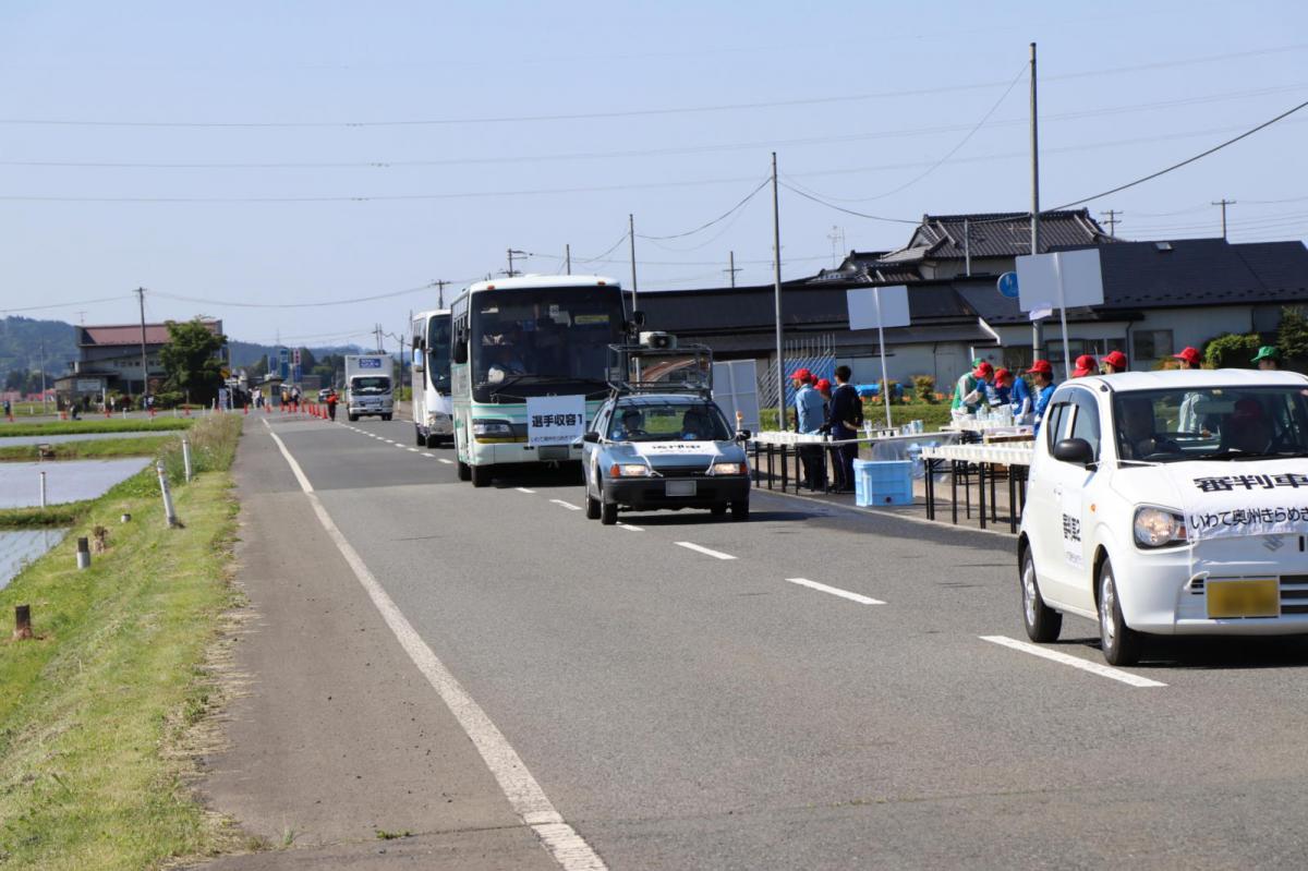 いわて奥州きらめきマラソン2018 フルマラソン5・37.5km給水/10km折り返し 2018/05/20