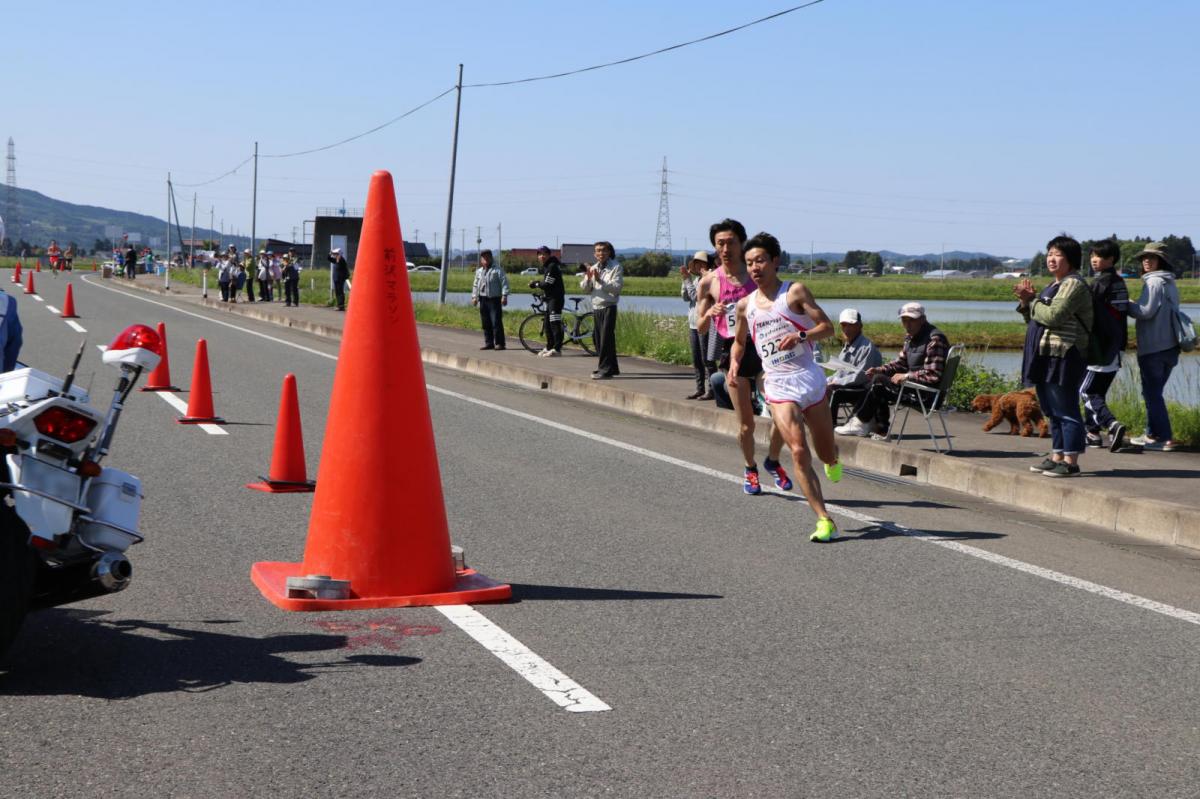 いわて奥州きらめきマラソン2018 フルマラソン5・37.5km給水/10km折り返し 2018/05/20