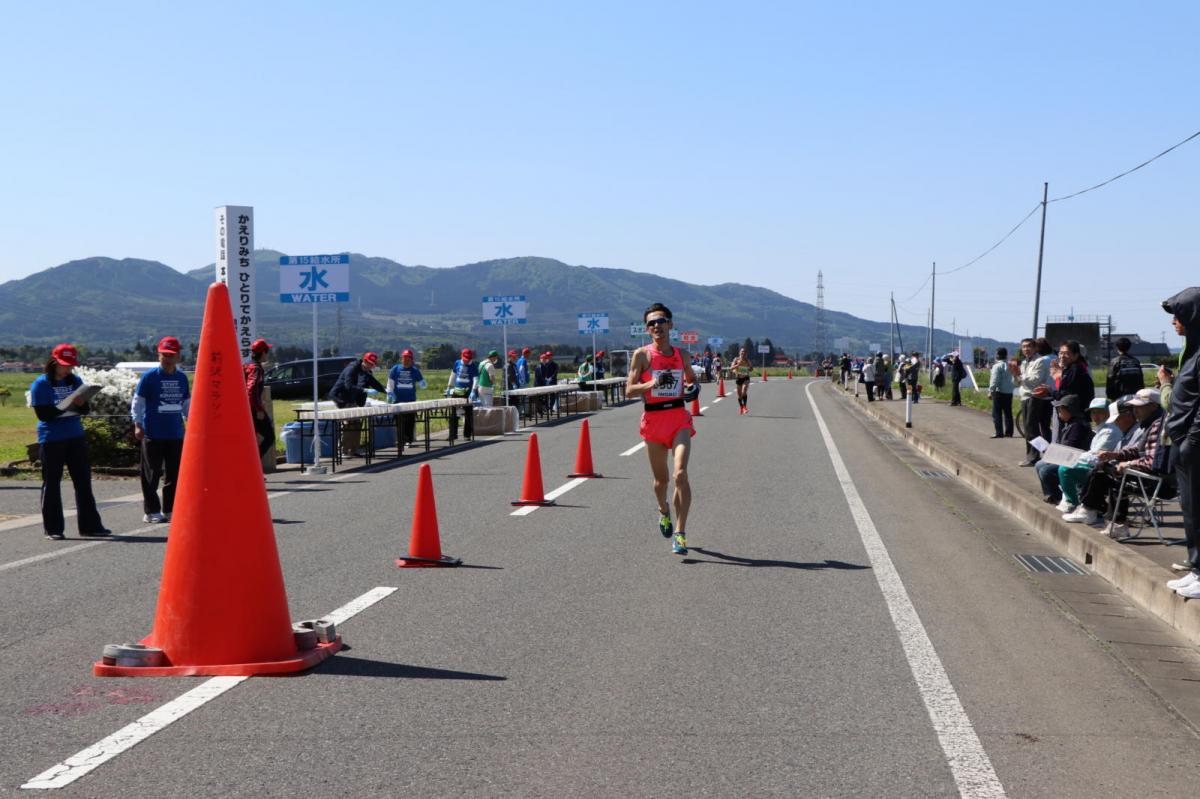いわて奥州きらめきマラソン2018 フルマラソン5・37.5km給水/10km折り返し 2018/05/20