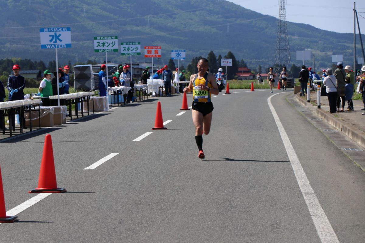いわて奥州きらめきマラソン2018 フルマラソン5・37.5km給水/10km折り返し 2018/05/20