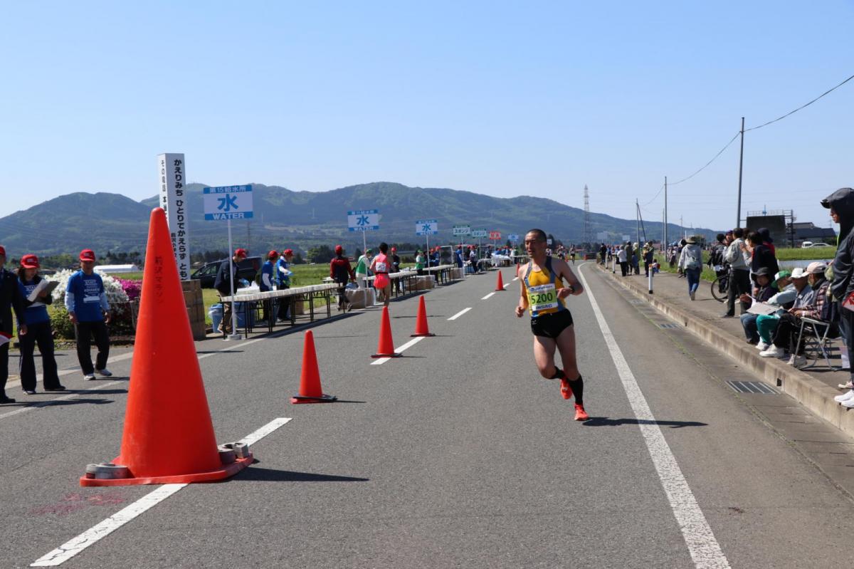 いわて奥州きらめきマラソン2018 フルマラソン5・37.5km給水/10km折り返し 2018/05/20