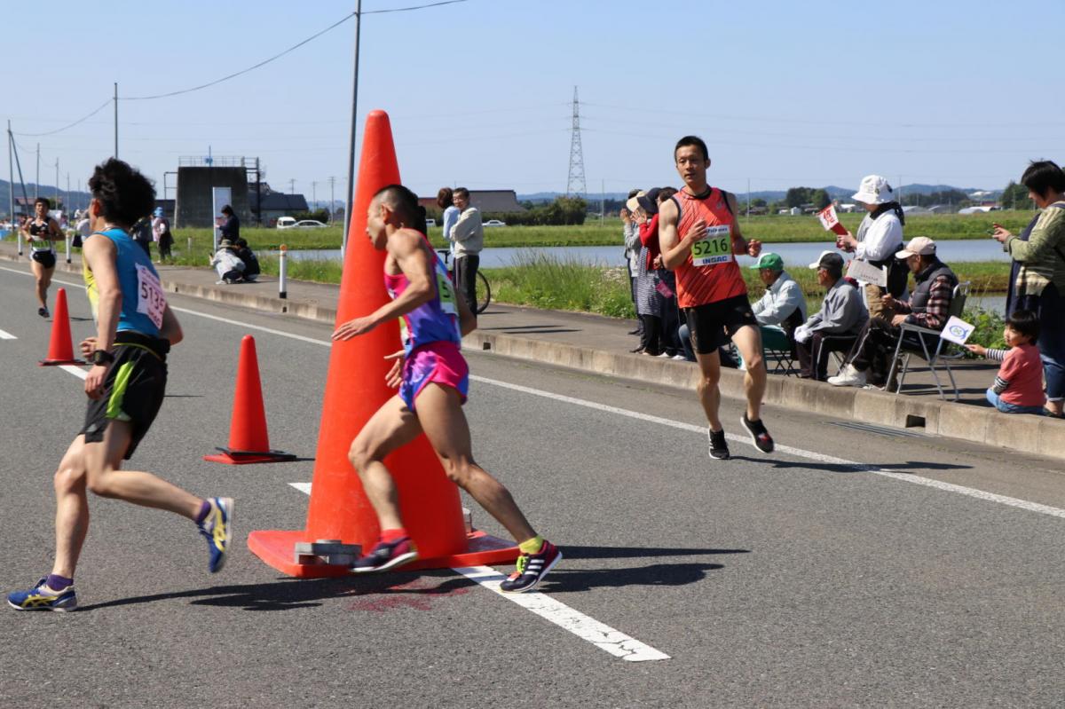 いわて奥州きらめきマラソン2018 フルマラソン5・37.5km給水/10km折り返し 2018/05/20