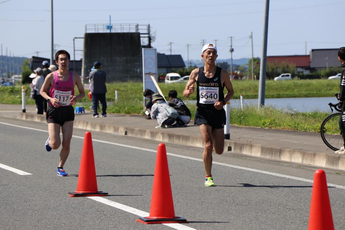 いわて奥州きらめきマラソン2018 フルマラソン5・37.5km給水/10km折り返し 2018/05/20