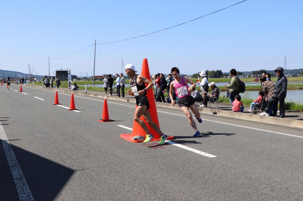 いわて奥州きらめきマラソン2018 フルマラソン5・37.5km給水/10km折り返し 2018/05/20